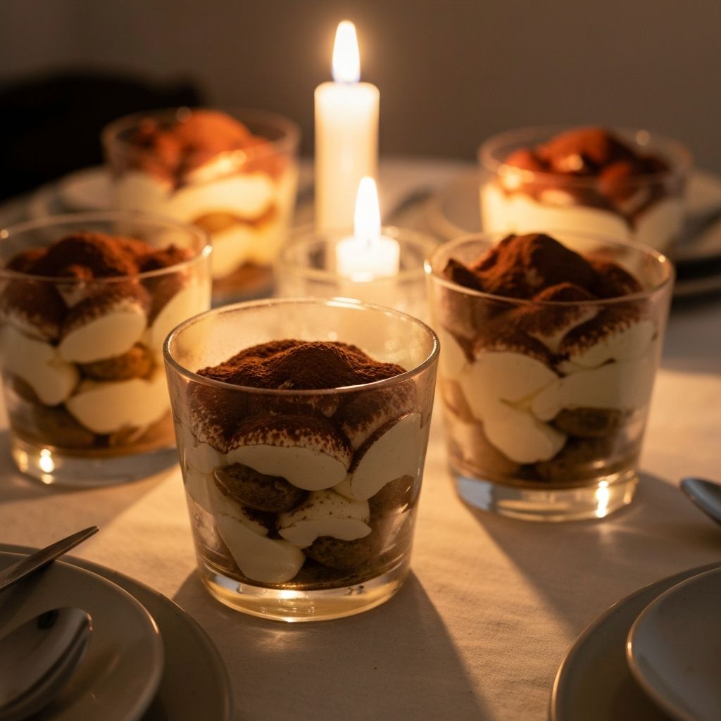 Homemade tiramisu dessert